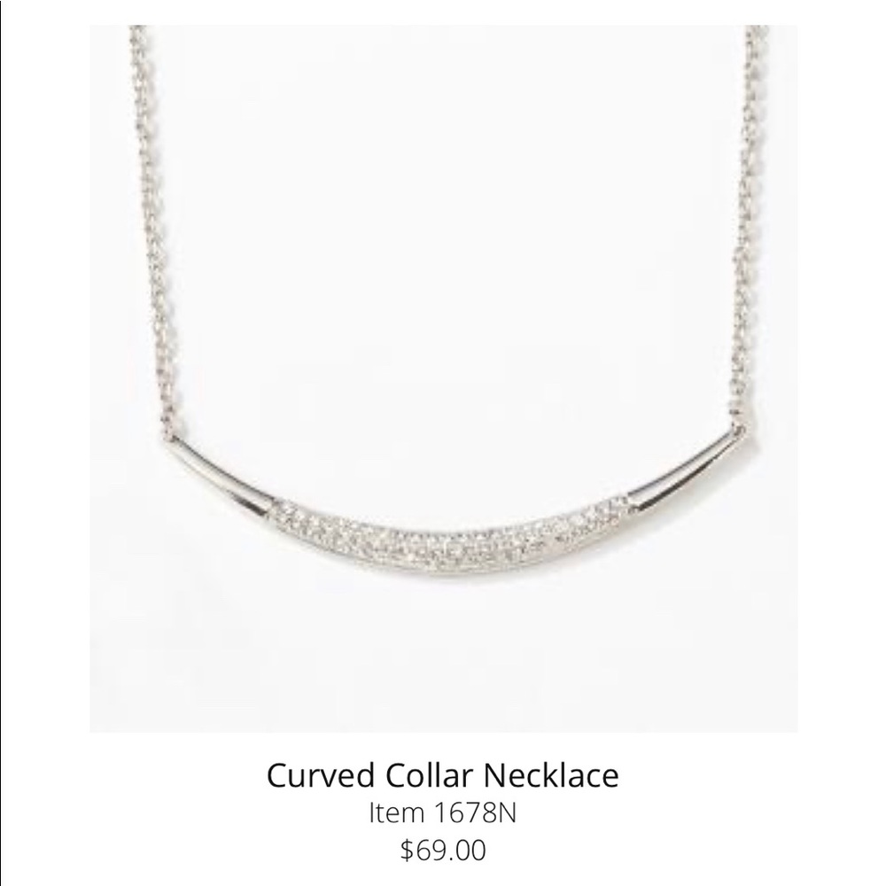 Touchstone Curved Collar Necklace 15-18”